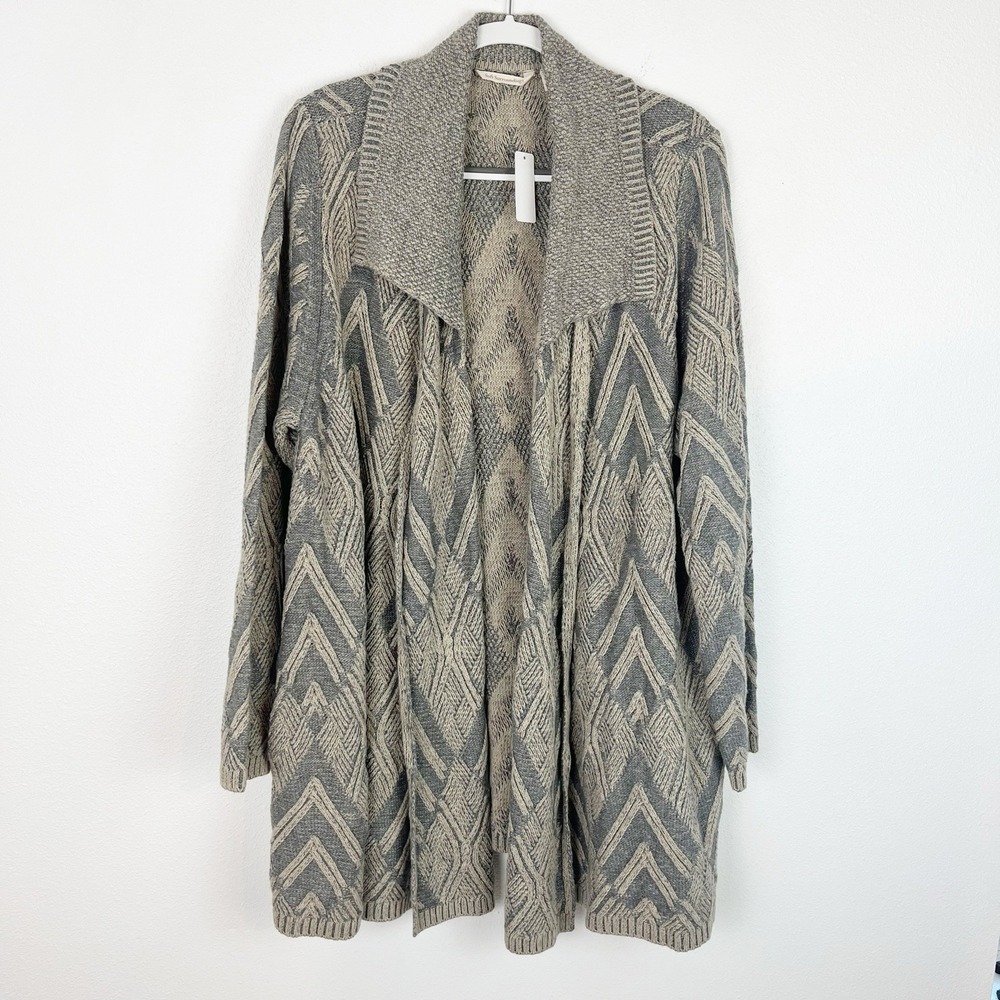 Soft Surroundings Size 3X Penrose Cardigan Sweater Cable Knit NWT - Picture 3 of 13